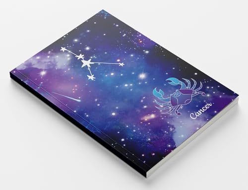Image of AccuPrints A5 Premium Soft Bound Notebook Size 5.8 * 8.25 inches Diary for Girls and Women (144 Ruled Pages with planner, 80 GSM) (Cancer zodiac signs)