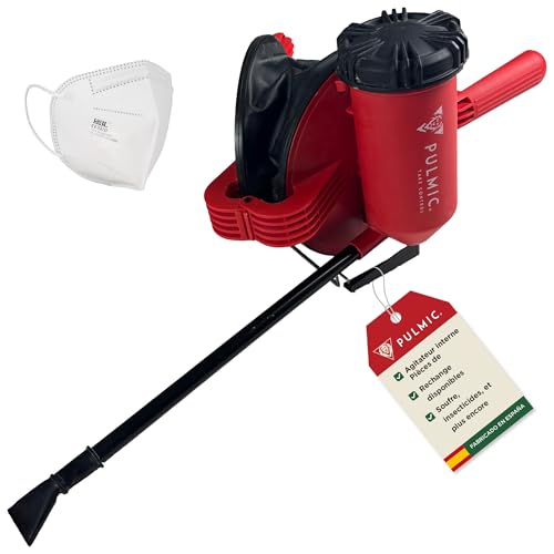 Pulvérisateur Poudre pour Soufre, Terre de Diatomées, Insecticides et Poudre Anti Insectes – Poudreuse avec Buse Diffuseur Orientable – Soufflet pour...
