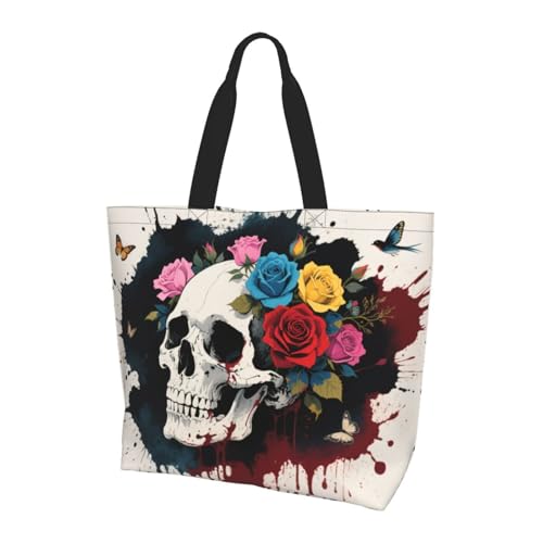 Tote Shoulder Bag Large Durable Reusable Eco-friendly Handbag Lightweight Stylish for Daily Use-19.7x15.7x5.9 Inch