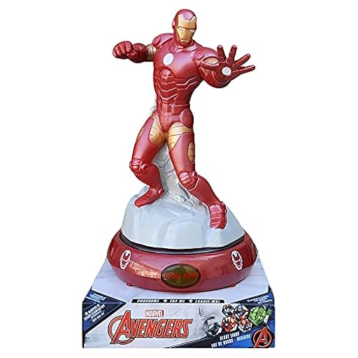 KIDS EUROSWAN SL Lámpara 3D Iron Man Marvel Avengers Mesita Luz LED a pilas – MV15912 | Ya disponible en tu tienda friki favorita! En mundofriki.es!