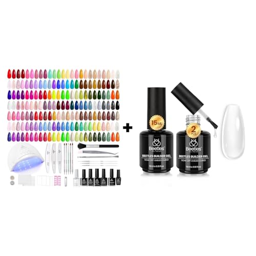 Beetles 100 Colors Gel Polish 133 Pcs Nail Stuff Kit