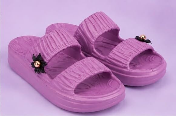 Image of Women's Stylish Casual Slippers | Comfortable Slip-On Sandals | Trendy Daily Wear Footwear and Lightweight