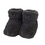 Warmies Microwavable Boots, Heatable Ladies Slipper Boots with French Dried Lavender, Soothing Warmth and Comfort, Steel Colour, One Size