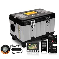 Sunster 8kW Tragbare Diesel Luftheizung, 110-240V AC & 12/24V DC TB10PRO Diesel Standheizung mit Bluetooth APP & Adapter,Plateau-Modus Diesel Heizung für Auto, LKW, Camping
