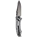 Benchmade - Rift 950 Knife, Charcoal G10 Handle, Reverse Tanto Blade, Plain Edge, Satin Finish, Make in the USA