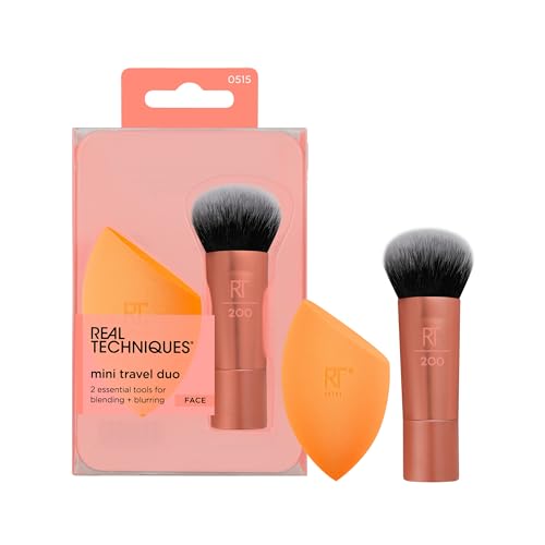 Real Techniques Mini Travel Duo, Makeup Brush Set...
