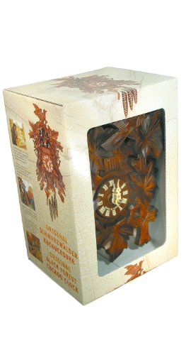 Pendule à coucou 5 feuilles boîte cadeau 8491004 pour salon rustique
