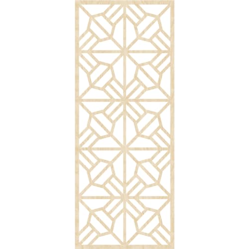 Image of 17 3 /8 inchW x 44 3 /8 inchH x 3 /8 inchT Auburn Decorative Fretwork Wood Wall Panels, Birch