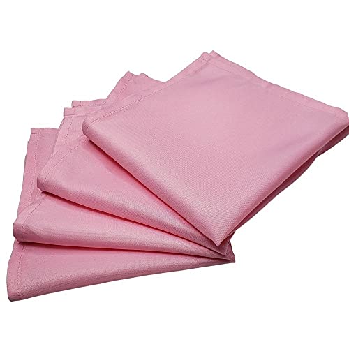 Guardanapo de Tecido Rosa Infância Toque de Seda 32cmx32cm - 4 unidades