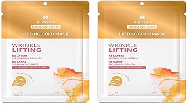 Sesderma BEAUTY TREATS lifting gold mask 25 ml (Paquete de 2)