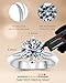 Moissanite 3CT Engagement Rings for Women, Wedding Jewelry, VVS1 Clarity D Color Certificate, 9mm 925 Sterling Silver, Dainty, Fashion Birthday Gift, Trending Memoria Promise Eternity Band Travel Ring