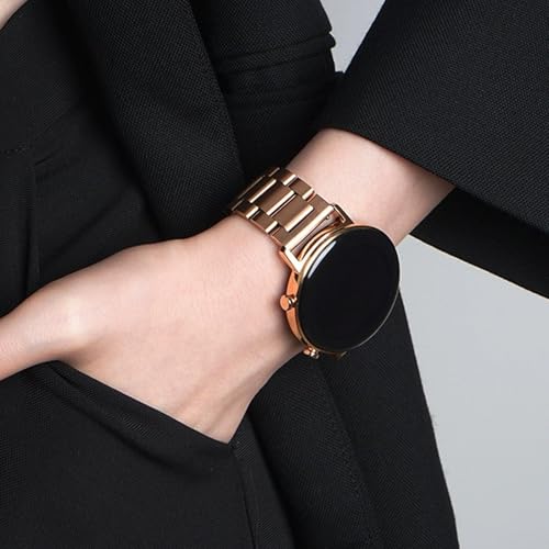 Image of Quick Release Stainless Steel Watch Band Matte Brushed Metal Watchband 14mm 16mm 18mm 20mm 22mm 24mm Universal Solid Stainless Steel Metal Smartwatch Bracelet Replacement Band for Men Women