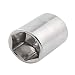New Lon0167 Chrome Plated Featured 21mm Front Axle reliable efficacy Nut Socket for 1/2