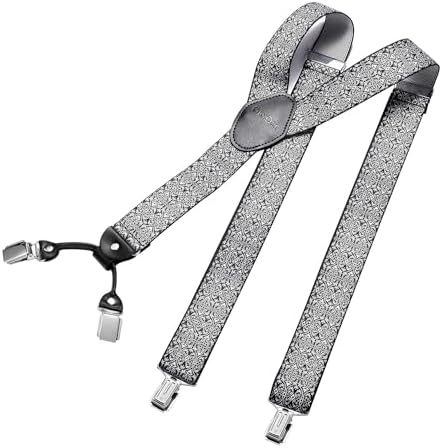 DonDon Hosenträger Herren extra stark 3,5 cm Hosenträger Herren breit in Y-Form lang - Starke Clips passend für Anzug Jeans Chinos Vintage Rockabilly Suspenders