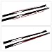 goodfitment - Side Skirts for Cars Body Kit 78.7 Inch/2.2M Rocker Panel Exterior Lower Side Bottom Line Extensions ABS Glossy Black &Red Compatible with More car