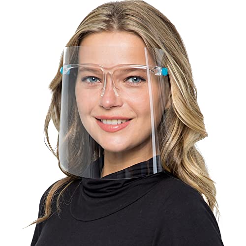 Salipt Face Shields Set with 6 Glasses & 12 Anti-Fog Shields