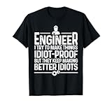 Funny Engineer Gift for Men Women Cool Engineering Mechanic T-Shirt Small