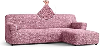 Menotti Corner Sofa Cover - Corner Couch Cover - Pet Protector - Soft Polyester Fabric Slipcovers - 1-piece Form Fit Stretch Sectional Sofa Slipcover Furniture Protector - Microfibra - Choco (Corner)