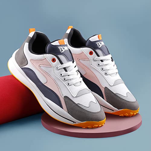 YUVRATO BAXI Men's New Casual Sports and Running Lace-Up Light Weight Shoes