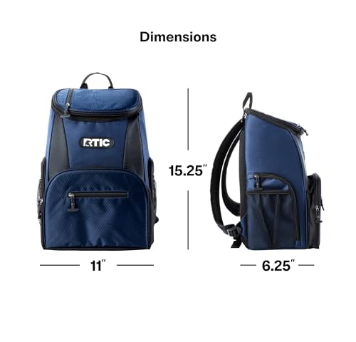 RTIC 15-Can Lightweight Backpack Cooler, Smoke — view 8