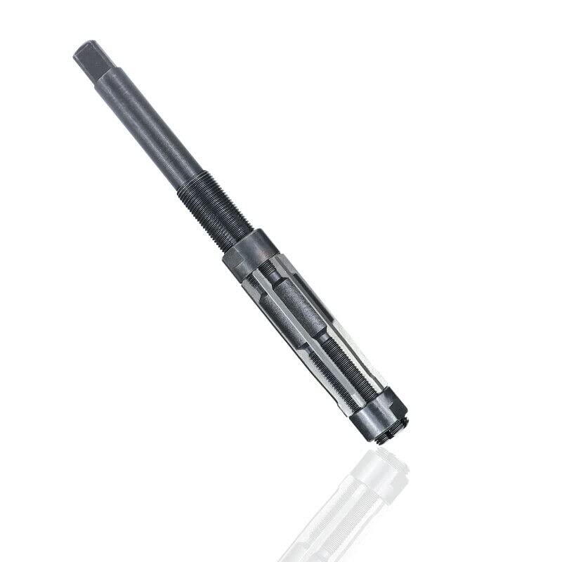 Adjustable Hand Reamer Straight Flute Square End 6 Blades Reamer… (H-4, 15/32-17/32)