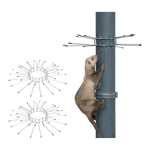 Preisvergleich Produktbild horizont Marderabwehrgürtel - Marderschutz 2er Set, Durchmesser bis 12cm, verzinkter Stahldraht Ø 3mm, Abwehr gegen Marder, Marderabwehr für Fallrohre, Marderschutz Dachrinne, Marderschutz Fallrohr