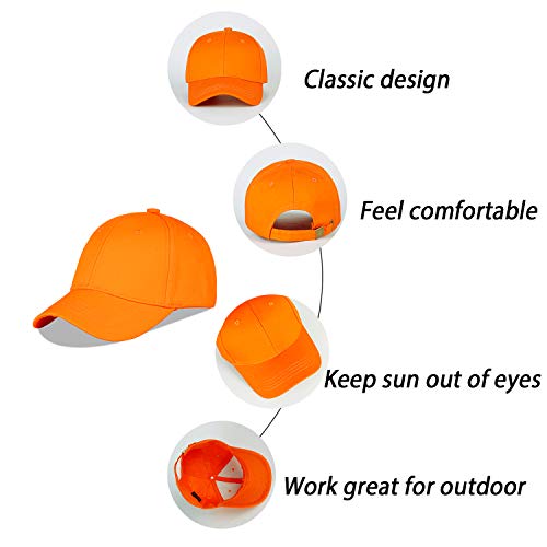 Image of LANGZHEN Unisex Baseball Cap 100% Cotton Fits Men Women Washed Denim Adjustable Dad Hat