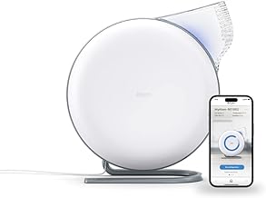 IQAir [Atem Desk Personal Air Purifier [HyperHEPA Filter, up to 300 sq.ft. Coverage] Bacteria, Viruses, Airborne Contaminants, Allergens, Pets, Asthma Triggers, Pollen, Dust; Swiss Made (White)