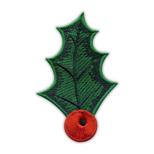 Holly Leaf Magnetic Backed Patch – Unique Embroidery Holly Leaf Magnetic Backed Patch – Unique Embroidery