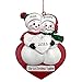 Personalized Our 1st Christmas Snowman Couple Ornament 2016 - Free Personalization