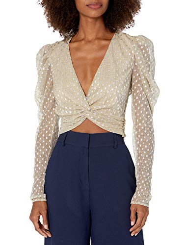 House of Harlow 1960 Women's Leela Blouse, Metallic Star, Small