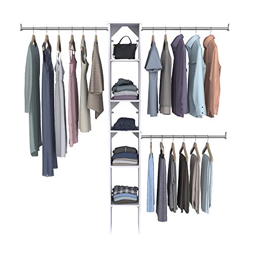 Image of ClosetMaid 4867 SuiteSymphony 12-Inch Starter Tower Kit, Pure White