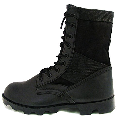 Men's Jungle Boots G.I. Type Lace up Tactical Combat Military Work Shoes Width: Wide (W or 2E), Black, Sand2