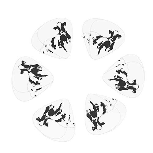 Lot de 12 médiators en forme de vache noir et blanc, 0,46 mm/0,71 mm/0,96 mm d’épaisseur pour guitares électriques… - Les Beatles, Paul McCartney, John Lennon, RIngo Starr, George Harrison Lot de 12 médiators en forme de vache noir et blanc, 0,46 mm/0,71 mm/0,96 mm d'épaisseur pour guitares électriques… – Image 3