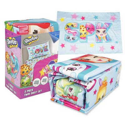 Shopkins 3 Piece Microfiber Twin Sheet Set