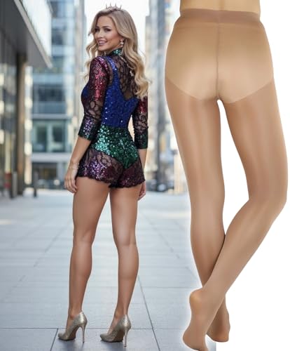Image of ToBeInStyle Women's Shine & Shimmer Metallic Pantyhose Opaque Lurex Tights