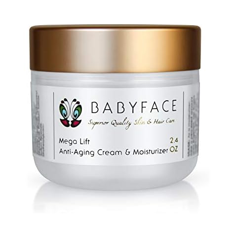 Babyface MEGA LIFT CREME All-In-One Daytime/Nighttime Moisturizer - Peptides, Vitamin C, AHA's, COQ10 Cover
