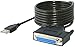 SABRENT USB 2.0 to DB25 IEEE-1284 Parallel Printer Cable Adapter [THUMBSCREWS Connectors] (CB-DB25)