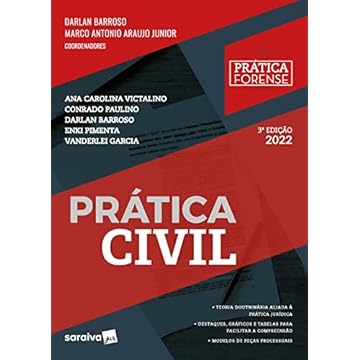 Capa do livro Prática Civil - Coleção Prática Forense - 3ª edição 2022 - (MEU CURSO)