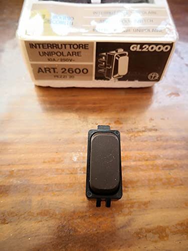 Interruttore Rotativo Vintage Da Parete Porcellana Marrone - Foto 4