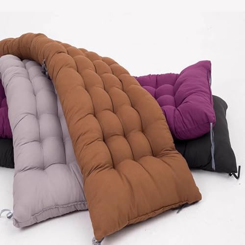 Coussin de banc de jardin beige de 170x55 cm pour balancelle extérieure