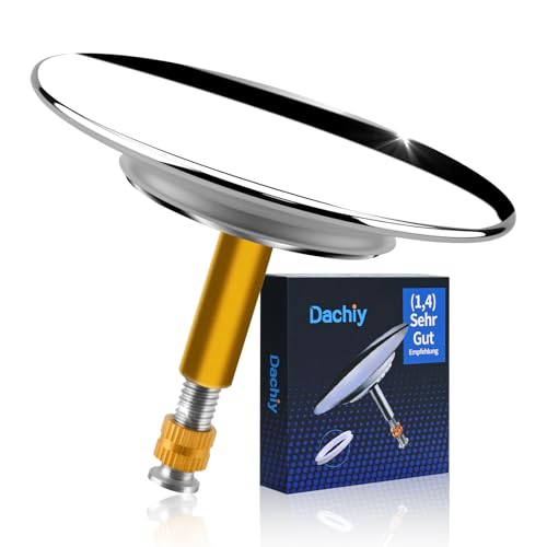 Dachiy Bouchon Baignoire Universel, Diamètre 72 Mm Bouchon De Baignoire Réglable en Hauteur, Bonde De Baignoire Bonde pour n'importe Quelle Baignoire Standard Bouchon De Vidange