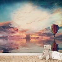 Wall Mural Beach and Blue Sea Removable Self-Adhesive Wallpaper Wall Decoration for Bedroom Living Room - 66x96 inches