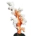 Danmu 1pc Glowing Effect Artificial Coral Plant Ornaments, Aquarium Coral Decor for Fish Tank Aquarium Decoration (Orange)