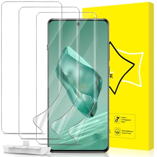 GiiYoon 3 PACK Screen Protector for OnePlus 12 Flexible TPU Film [Support Fingerprint Touch] [HD Full Coverage] [Easy Installation] [Scratch Resistant]