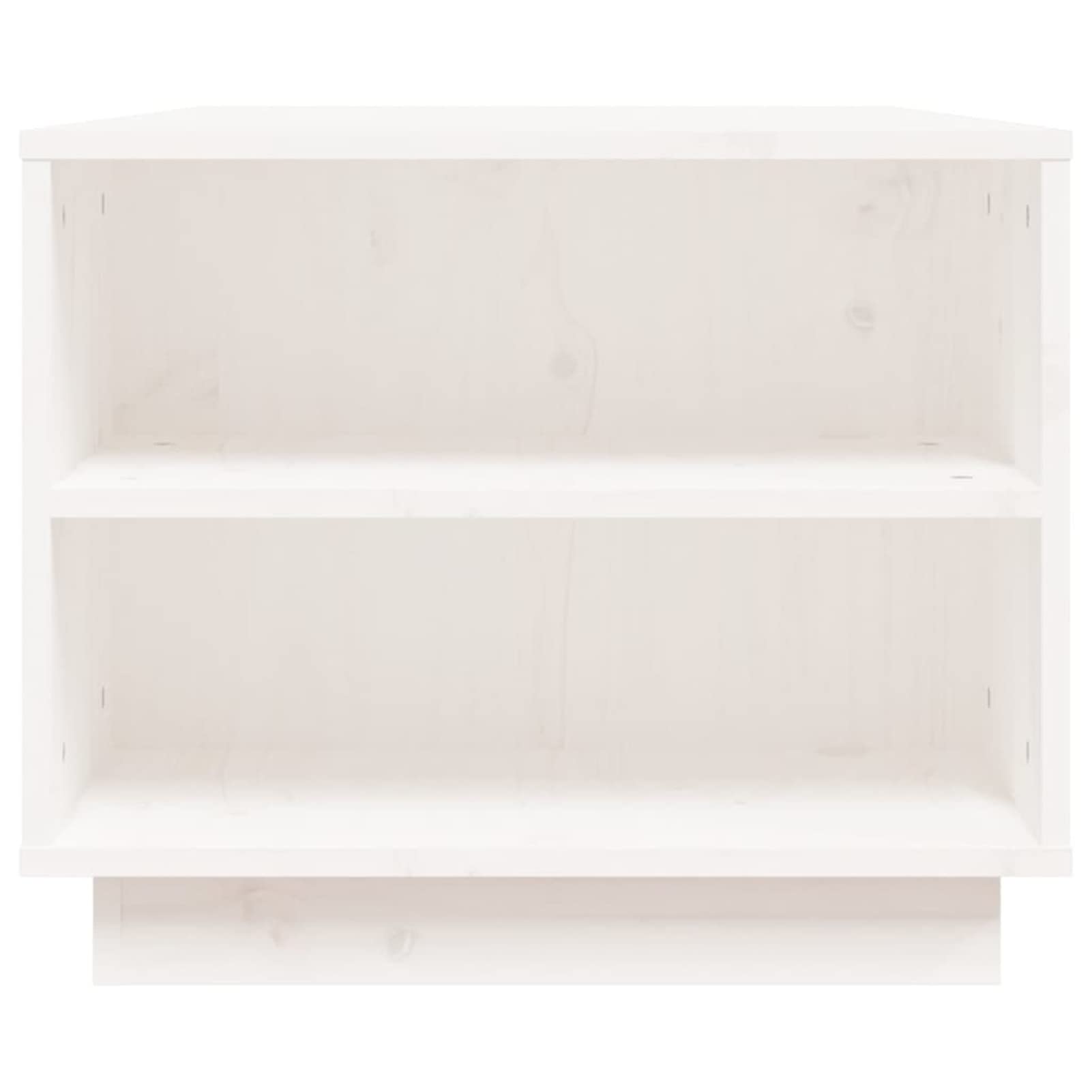 Homgoday Table basse blanche 90 x 49 x 40,5 cm en pin massif, table d'appoint, table d'appoint pour salon, salle de réception d'invités, chambre à coucher et mobilier de bureau
