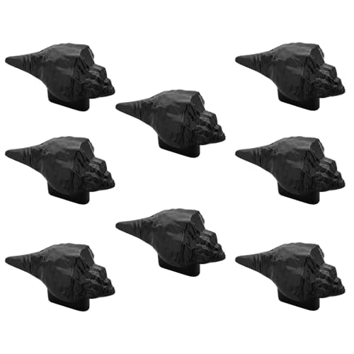 Image of Shell Shape Knob for Drawer /Cabinet Knob for Drawers /Wardrob Drawer Knobs /Drawer Handle (Zinc Alloy /Black Finish) Pack of 8-| 3 Years Warranty |