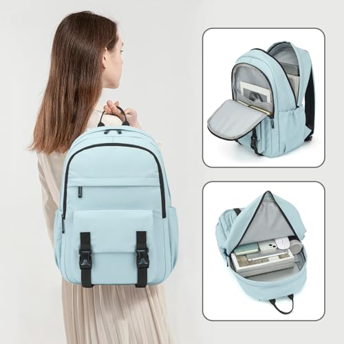 Travel Laptop Backpack for Women, 15.6 Inch Professional Laptop Bag for College Work Business School Teacher Nurse (Blue)2