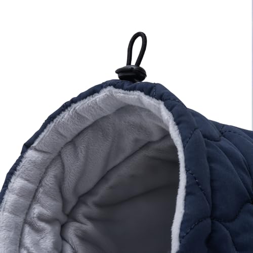 Wanderpfote Hundemantel – Steppjacke Hundejacke Stilvoll und Elegant – Hundemantel Wasserdicht – optimal für kleine und mittelgroße Hunde (Blau, M)