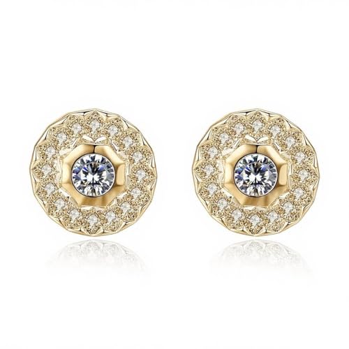 14K Gold Drop Earrings for Women, Dangle Stylish Leverback Earrings with Moissanite, A Must-have Fashion Accessory